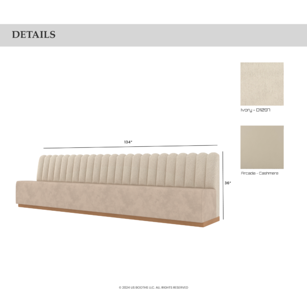 Custom Channeled Banquette - Image 2