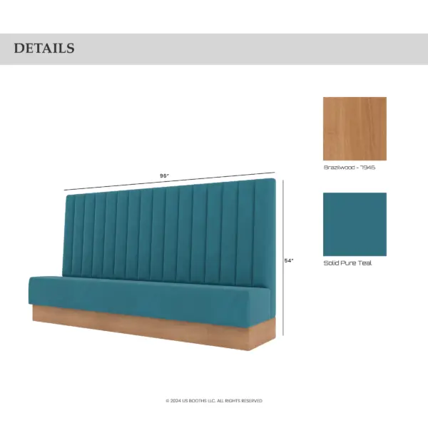 Custom Banquete with Channels design - Image 2