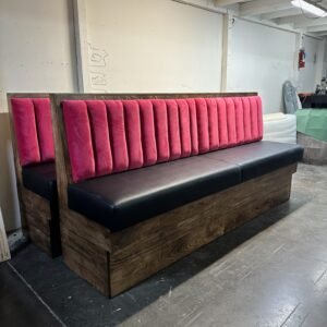 Solid wood bench
